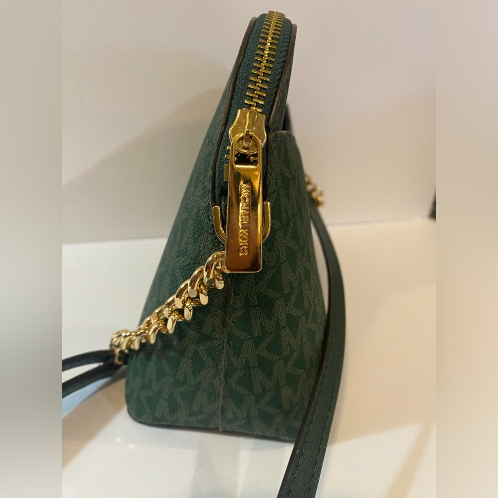 Michael Kors Dome Crossbody (Dark Green) - Picture 3 of 7